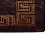 Rug Runner MARSA Black 100 x 400 cm Polyester and PVC 42023298