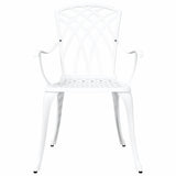 Garden Dining Set 7 pcs White Aluminium 3334722