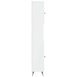 Bathroom Cabinet with Open Shelf BREDA High Gloss White 897479