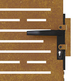 Garden Gate 85 x 75 cm Powder-coated steel Black Lockable 153244