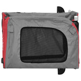 Pet Bike Trailer Red and Grey Oxford Fabric&Iron 93838