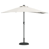 Garden Parasol Sand 294 x 150 x 224 cm Polyester and Steel 42003267