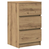 Bedside Cabinets with 3 Drawers 2 pcs Artisan Oak 39x35x65 cm 861354