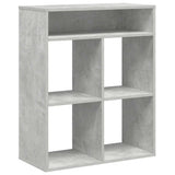 Book Cabinet Concrete Grey 66x31x80 cm Engineered Wood 860295