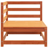 Garden Sofas Corner 2 pcs Wax Brown 70x70x67 cm Solid Wood Pine 837911