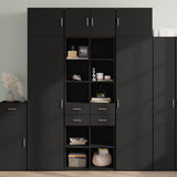 Storage Cabinet Black 70x42.5x225 cm Engineered Wood 3281337