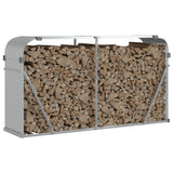 Log Holder Silver 180x45x100 cm Galvanised Steel 364594