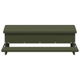 Chicken Treadle Feeder Olive Green 75 x 53 x 20.5 cm 874676