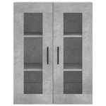 Wall Mounted Cabinets 2 pcs Concrete Grey Engineered Wood 3197965