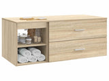Bathroom Furniture Set 2 pcs Sonoma Oak Engineered Wood 3403938