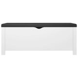 Storage Box with Cushion White 105x40x45 cm 3279326