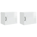 Wall Cabinet PORTO 2 pcs High Gloss White 50 x 31 x 40 cm 885254