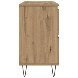 Bathroom Cabinet Artisan Oak 80x33x60 cm Engineered Wood 857236