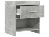 Bedside Tables 2 pcs Concrete Grey 40 x 30 x 60 cm 8010986