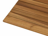 Table Top 60 x 60 x 3.5 cm Square Solid Teak Wood Natural 42033145