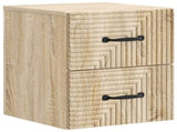 Wall-Mounted Bedside Cabinet 2 pcs Sonoma Oak 34.5 x 33 x 40 cm 898640