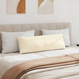 Sofa Pillows 2 pcs Cream 120 x 40 cm Corduroy Fabric 42013819