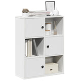 Bookcase White 60x24x76.5 cm Engineered Wood 860382