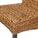Dining Chairs 2 pcs Abaca and Solid Mango Wood 243234