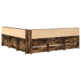 Bookcase Bed Smoked oak 180 x 200 cm Engineered wood 3335747