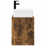 Wall-mounted Sink Vanity Smoked Oak 49 x 41 x 63 cm 890567