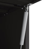Wall Cabinet for Garage with Gas-lift Door Black 883260
