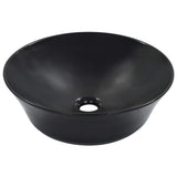 Wash Basin 41x12.5 cm Ceramic Black 143908