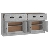 Sideboards 2 pcs Concrete Grey Engineered Wood 3185267