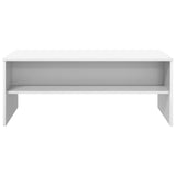 Coffee Table White 100 x 50 x 40 cm Engineered Wood 8000284