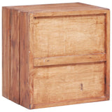 Bedside Cabinet with 3 Drawers 35x25x35 cm Solid Mahogany Wood 283938