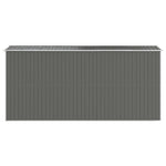 Garden Shed Light Grey 192x440x223 cm Galvanised Steel 3147441