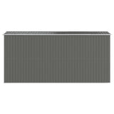 Garden Shed Light Grey 192x440x223 cm Galvanised Steel 3147441