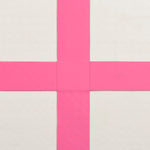 ZNTS Inflatable Gymnastics Mat with Pump 200x200x15 cm PVC Pink 92697
