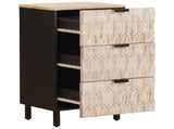 Sideboard White Wash Finish 40 x 33 x 75 cm Solid Mango Wood 4017887
