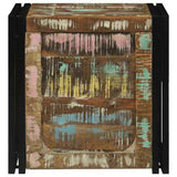 Storage Box Brown and Black 50 x 50 x 50 cm Solid Reclaim Wood 4016743