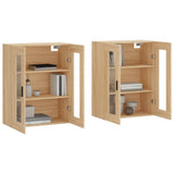 Wall Mounted Cabinets 2 pcs Sonoma Oak Engineered Wood 3197956