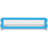 Toddler Safety Bed Rail 2 pcs Blue 150x42 cm 276088