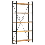 5-Tier Bookcase 90x30x180 cm Solid Mango Wood 286581