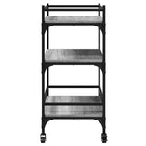 Kitchen Trolley Grey Sonoma 65x40x86.5 cm Engineered Wood 842399