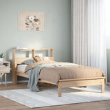 Bookcase Bed without Mattress 90x190 cm Single Solid Wood Pine 855732