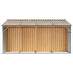 Garden Shed Light Brown 277x365.5x179 cm Galvanised Steel 3188300