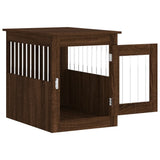 Dog Crate Furniture Brown Oak 55x75x65 cm Engineered Wood 838322
