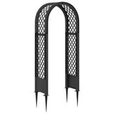 Rose Arch with Spikes Anthracite 97 x 43 x 218 cm PP 42041739
