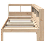 Bookcase Bed without Mattress 90x200 cm Solid Wood Pine 3324391