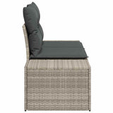 Garden Sofa Grey 123 x 62 x 69cm Poly Rattan 42006807