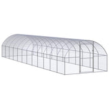Outdoor Chicken Coop 3x12x2 m Galvanised Steel 3095468