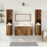 4 Piece Bathroom Furniture Set Old Wood Engineered Wood 3328595