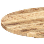 ZNTS Side Table 60x cm Solid Mango Wood and Cast Iron 247915