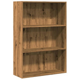 ZNTS Bookcase Artisian Oak 80x30x114 cm Engineered Wood 857939