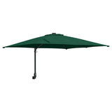 Garden Parasol Green 248.5 x 247.5 x 160 cm Polyester and Steel 42003236